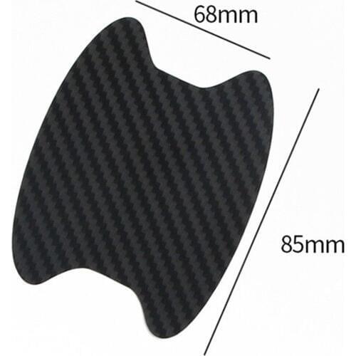 Hot Sales 4Pcs Carbon Fiber Car Door Handle Anti Scratch Protector Film Sticker Set 7 Colors Available