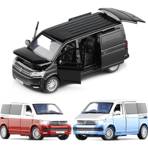 1:32 VW Multivan T6 Car Model Die Cast Alloy Boys Toys Cars Van Bread MVP SUV Supercar Collectibles Kids Car Free Shipping