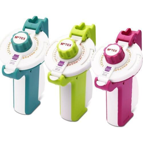 Motex E-202 Manual Label Maker Hand Decorative Tape Manual E202 Typewriter for 3D 9mm Embossing Label Tapes
