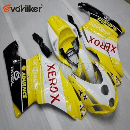 Motorcycle fairings for 749 2003 2004 999 2003 2004 yellow black 749 999 03 04 ABS Plastic Bodywork Set H2