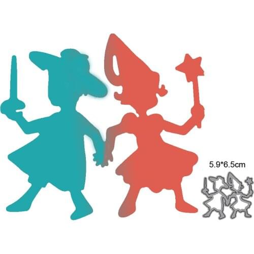 Little boy and girl 2021 new metal cutting mold layer background craft template diy scrapbook paper/photo card embossing mold