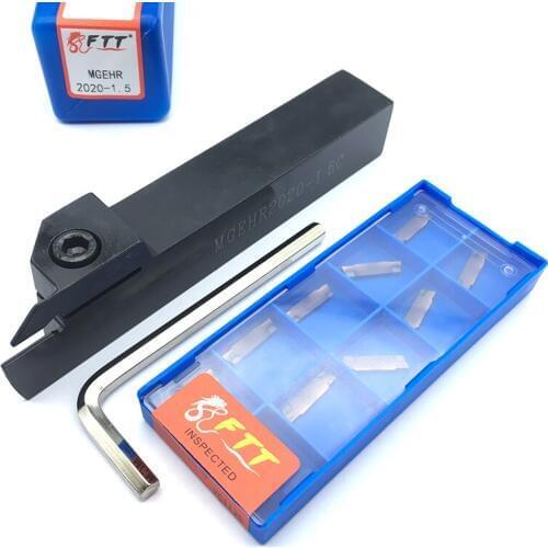 1PC MGEHR2020-1.5 External Grooving Tool Holder Parting Plate 20MM +10PCS 1.5MM MGMN150 G YC1125 High quality Carbide Inserts