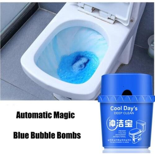 Amazing Toilet Bowl Cleaner Durable Bleach Toilet Bowl Cleaner Stain Remover Blue Bubble Cleaning Automatic Toilet Freshener