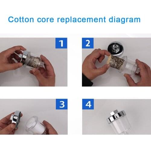 Transparent Faucet Water Purifier PP Cotton Filter Shower Filter Household B1