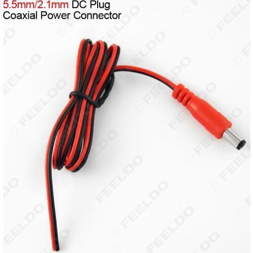 FEELDO 1PC 5.5mm/2.1mm DC adapter plug coaxial/concentric/barrel/tip power connector #FD-1303