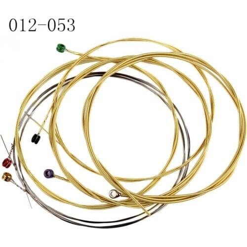 6pcs/lot Acoustic Guitar String 012-053 Phosphor Bronze Strings Nickel Full Bright Tone and Medium