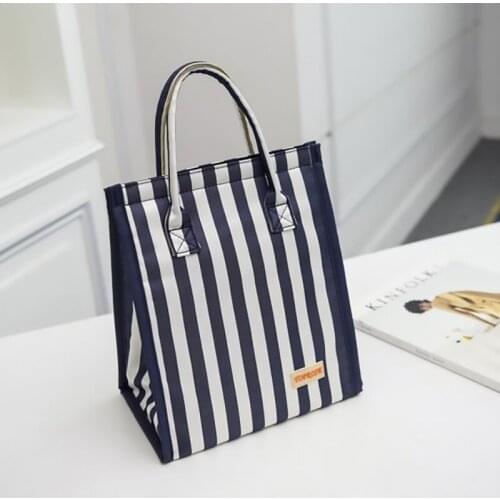 Black Thermal Lunch Bag Portable Cooler Insulated Picnic Bento Tote Travel Fruit Drink Food Fresh Organizer Accessories Supplies