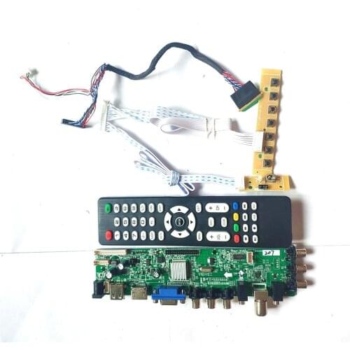 For LTN101NT06-001/203/B01/W01 LVDS 40Pin DVB HDMI-Compatible VGA USB AV TV 3663 universal 1024*600 LCD Controller board