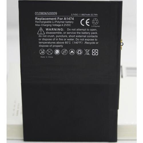 ISUNOO 5pcs/lot 8827mAh Internal Replacement battery A1474 for ipad 5 ipad Air tablet Rechargeable battery with Gift