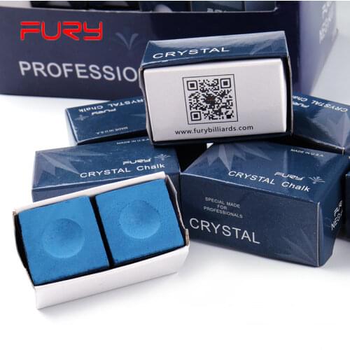 FURY Billiards Pool Cue Chalk 1pc Bar Blue Oily Supplies Professional Tacos De Billar Crystal Chalk Billiar Accessories China