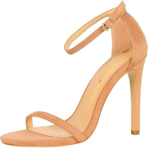 Charming Women Open Toe Ankle Strap Stiletto Heel Dress Sandals Elegant Wedding Party Shoes Pumps High Heel 10cm 8cm