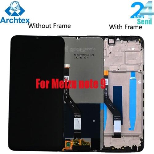 6.2 inch For Original Meizu note 9 LCD Display+Touch Screen Digitizer Assembly Replacement+ Frame For Meizu Note 9 M923Q
