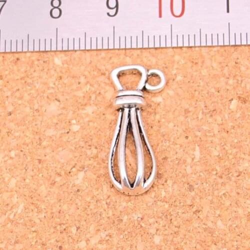 100Pcs eggbeater whisk kitchen cooking Charms Pendant For DIY Necklace Bracelet Jewelry Making DIY Handmade 13*10mm