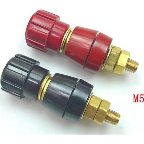 2pcs/lot Terminals High Current M5 Welding Machine Inverter Charger Voltage Regulator Terminal Block Copper 6mm