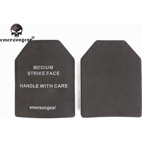 2PCS Airsoft Outdoor Paintball Military Tactical Vest Baffle Protective Pad Shock Resistant EVA Dummy Light Ballistic Plate