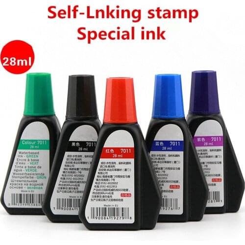 28ml 1pcs Self-Inking stamp dedicated back-ink seal ink name office flip stamp ink
