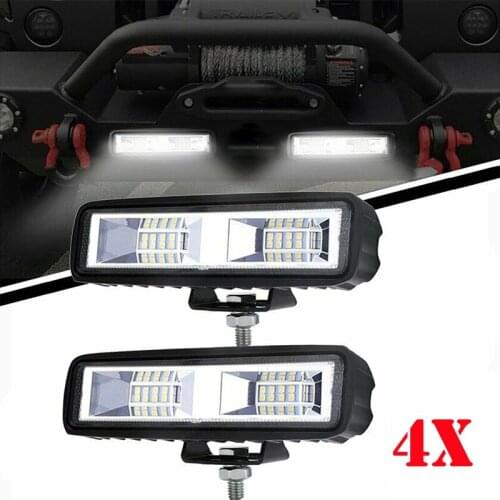 4pcs Led bar 48w 16led light bar for 4x4 off road 12V 24V led work light fog light Reversing light flood beam for car trucks SUV