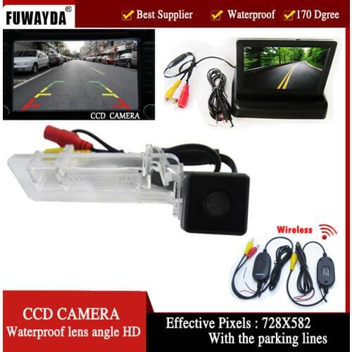 FUWAYDA Wireless CCD Car RearView backup parking Camera for Mercedes-Benz SMART R300 R350 with 4.3 Inch foldable LCD TFT Monitor