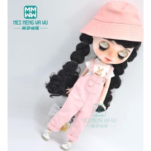 Blyth doll accessories for Blyth Azone doll fashion Plaid shirt, miniskirt, hat