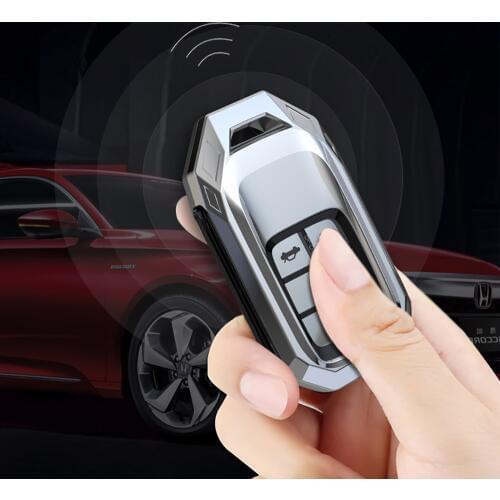 Aerospace zinc alloy car key case key Cover For Honda Civic CR-V HR-V Accord Jade Crider Odyssey 2015- 2018 Remote Protector