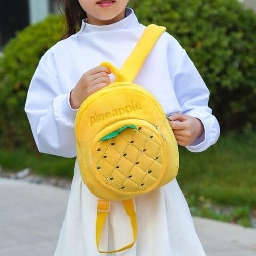 Cartoon Kids Plush Backpacks Mini Kindergarten Schoolbag Children School Bags Girls Boys Backpack