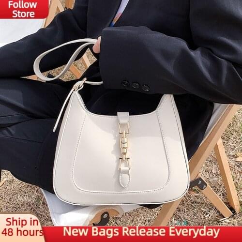 Designer Leather Shoulder Crossbody Bags for Women Top Quality Luxury Brand Purses and Handbags Fashion Underarm Sac A Main New