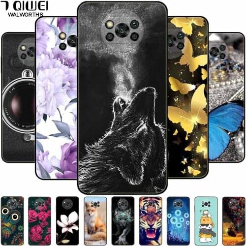For Poco X3 Pro Case 6.67 inch Silicone Soft Cartoon Back Cover For Xiaomi Poco X3 NFC Case TPU PocoX3 X 3 X3Pro Full Protect