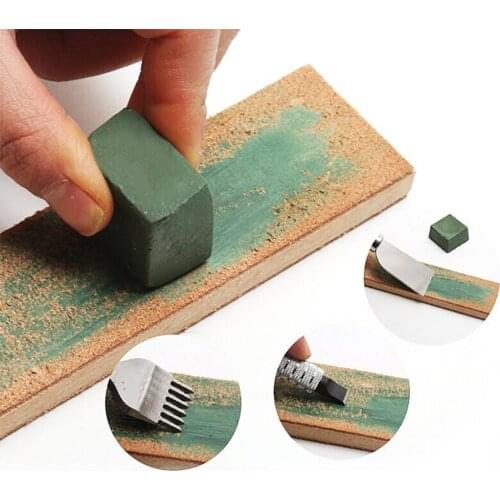 Dual Sided Leather Blade Strop Cutter Razor Sharpener Polishing Wooden Handle 2
