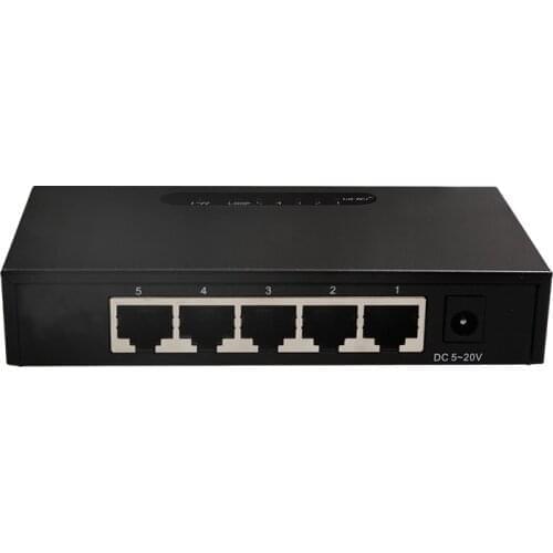 DIEWU Ethernet switch MediaTek/MTK7530 1000 mbps 5 Gigabit network port of 10/100/1000 mbps Loop warning network switch