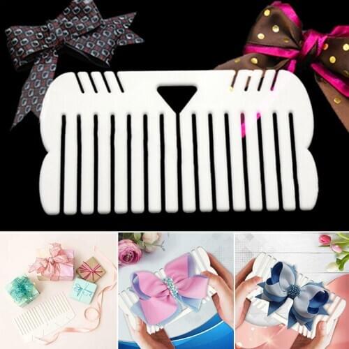 Bow Maker Present Decoration DIY Easy Apply White Plastic Bow-knot Maker For Ribbon Fun Effortless Wedding Durable Hand Tool