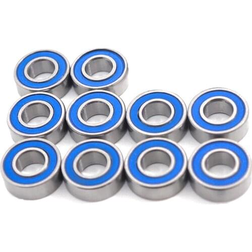 High-quality 10PCS 5x11x4mm Bearing Kit for 1/10 Traxxas Rustler Bandit Slash2WD RC Crawler Car Blue Ball Bearing Parts