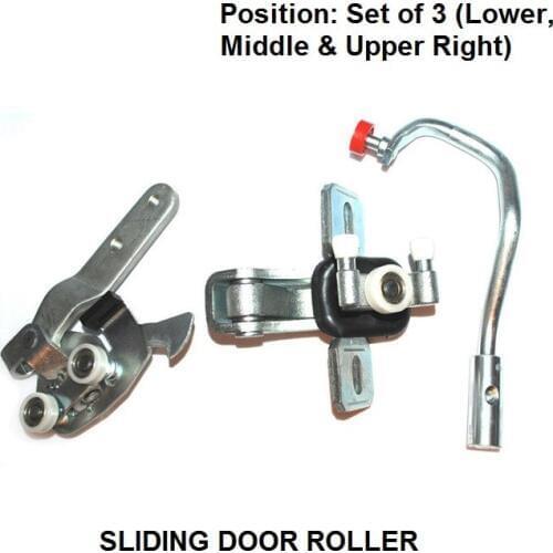 X3 PIECES FOR PEUGEOT BOXER 2002-2006 RIGHT SIDE SLIDING DOOR ROLLER COMPLETE SET NEW
