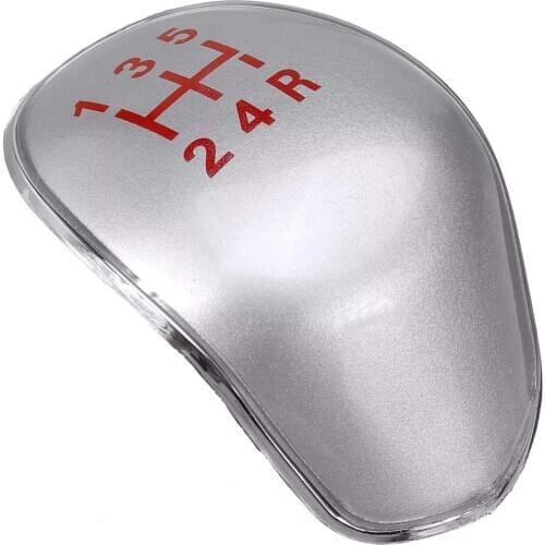 5/6 Speed Gear Shift Knob Cap Silver Cover FOR FORD FIESTA TRANSIT CONNECT TOURNEO FUSION (5 Speed)