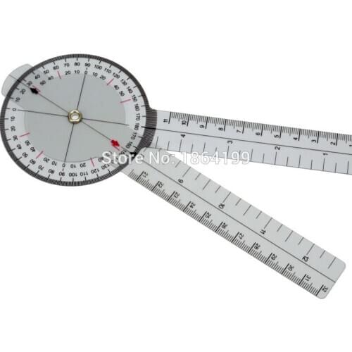 5pcs/lot Medical Protractor Goniometer Pocket Axis Motion Range Tester Angle ruler Medical PVC Ruler