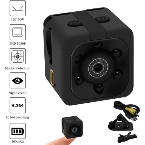 Mini Camera 1080P Night Vision Camcorder Car DVR Infrared Video Recorder Sport Digital Camera Support TF Card DV Camera