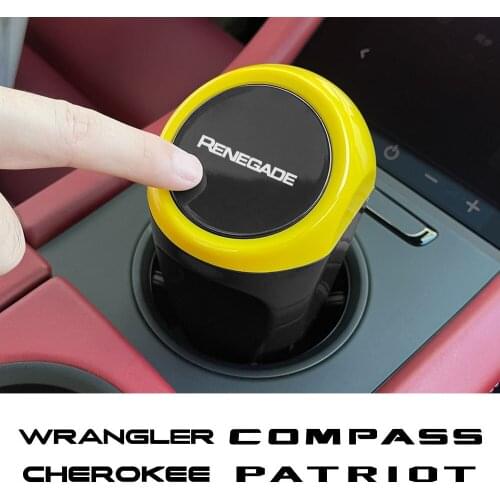 Car Trash Can Rubbish Bin For Jeep RENEGADE WRANGLER CHEROKEE COMPASS PATRIOT TRAILHAWK COMMANDER LIBERTY RUBICON Accessories