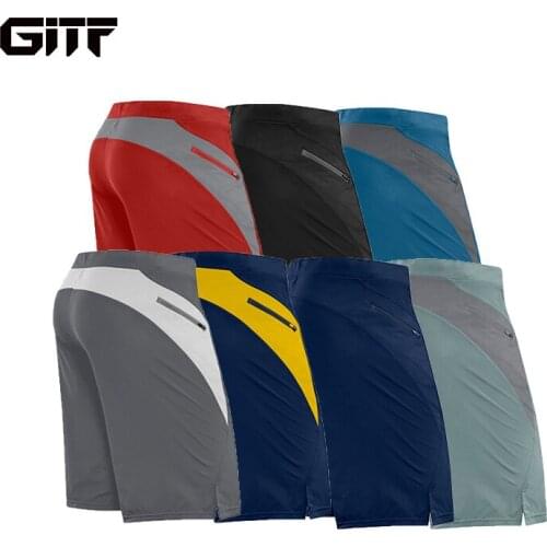 GITF 2020 Mannen Bodybuilding Running Shorts Mannelijke Fitness Gym Jogging Kleding Sneldrogende Effen Outdoor Mannelijke Rits S