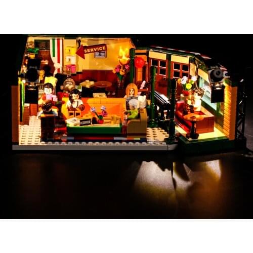 Led Light Set For 21319 Friends Coffee Shop Scenes Series Building Blocks Bricks,Light Up Your Toys(Led Light Only,No Block)