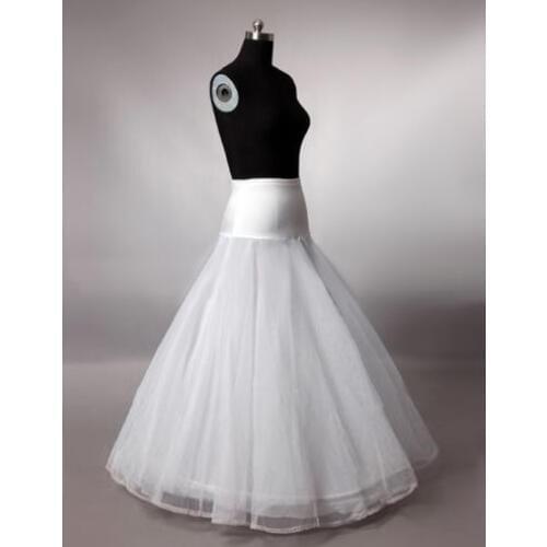 New white A-Line One-Hoop Petticoat/Underskirt/Wedding Dress Stock 2017