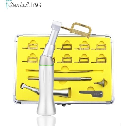 New Orthodontic Treatment Dental Interproximal Enamel Gauge Measure Tooth Gap 4:1Contra Angle Handpiece Reciprocating IPR System