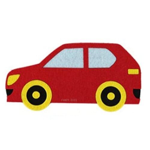 2021 New Red car cutter Cutting Die Mold Diy Scrapbook Decoration Wooden Knife Mould Suitable For Fustelle