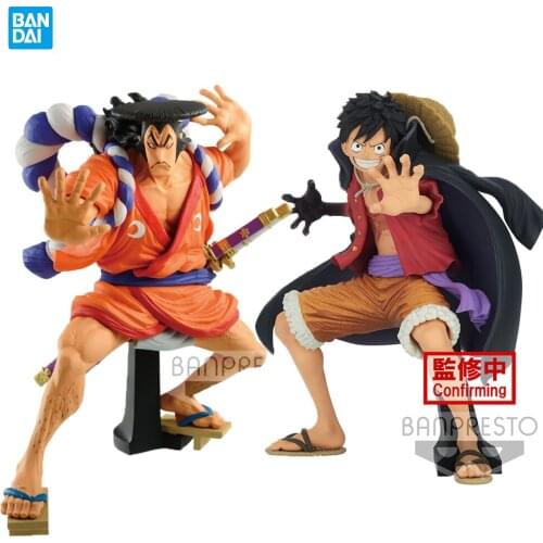 In Stock Banpresto Anime Figure Koa One Piece Wano Country Luffy Kozuki Oden Roger Doll Model Toy Collection Brinquedos