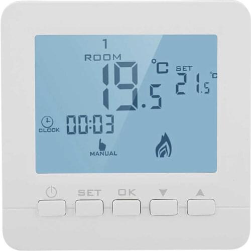 Programmable Thermostat Digital LCD Display Smart Temperature Controller 5A Electric Heater Parts Smart Thermostat