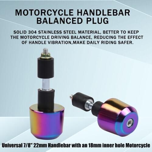 For R6 Fz6 PCX Z800 CB650R 22mm Motorcycle Handlebar Counterweights Handle Bar Grips Handles Bar End Plug Cap Slider Accessories