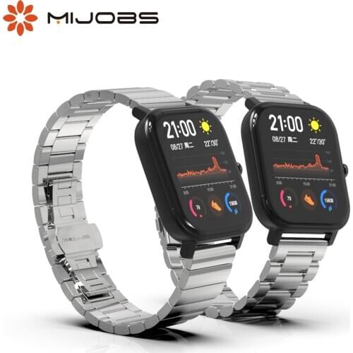 For Amazfit GTS Strap for Amazfit Bip Bracelet Metal Stainless Steel for Huami GTR 42mm Wristbands Replacement Accessories 20mm