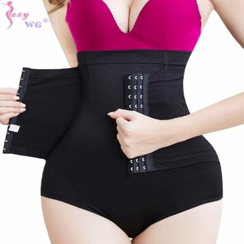 SEXYWG Womens Shapewear Seamless Brief Ultra Control Waist Trainer with Hook Panties Postpartum Panty Body Shaper Slim Shapers