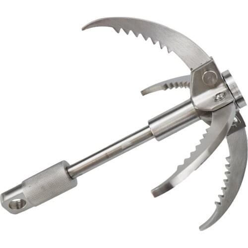 Grappling Hook Folding Survival Claw Multifunctional Stainless Steel Hook for Outdoor Camping Hiking Tree Rock Mountain Climbing