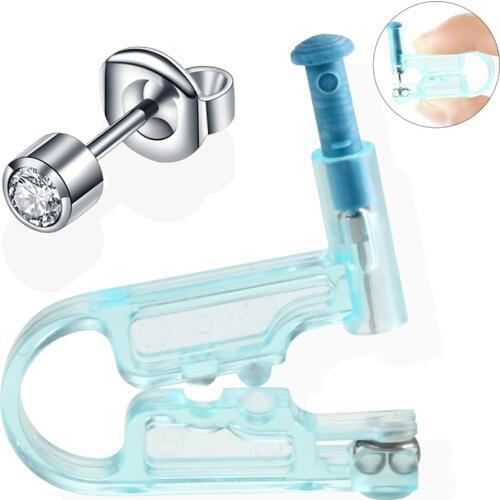 1PC Disposable Ear Cartilage Piercings Units Sterile Ear Piercings Gun Ear Tragus Helix Piercing Earring Gun to Pierce Ears Stud