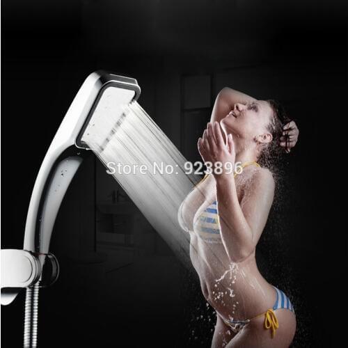 High-quality 300-hole super pressurized rain shower head, water-saving shower with hand-held square shower shower