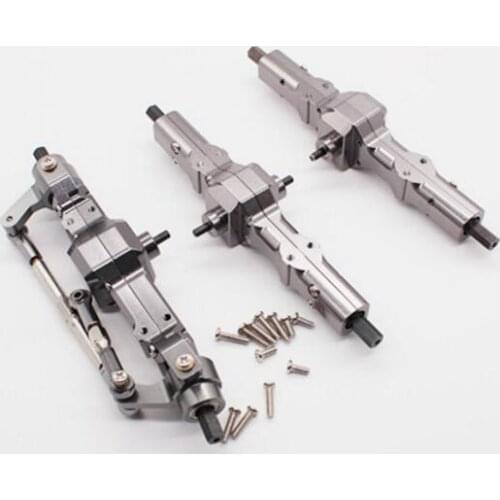 WPL B-1 B-14 B-24 B24 C14 C-14 B16 B36 1/16 Military Truck RC Car spare parts upgrade Metal Front and Rear Bridge Axle set